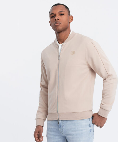 kerge logovoodriga bomber jope