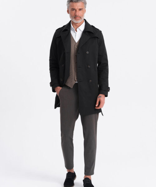 elegantne slim fit  trentš koos vööga