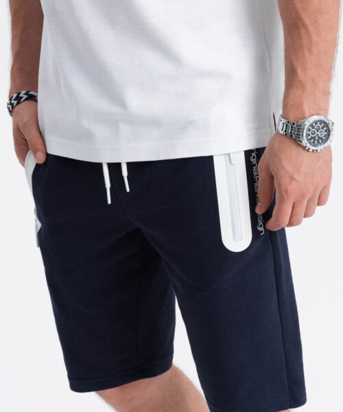 Lühikesed püksid meestele ombre tumesinine