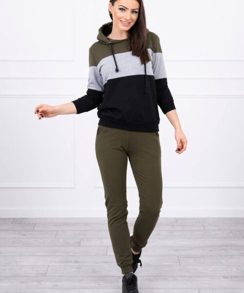 komplekt naistele khaki / hall