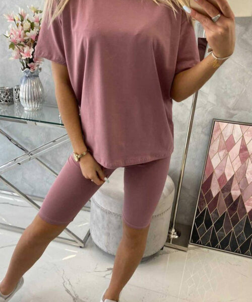 komplekt naistele roosa / tume