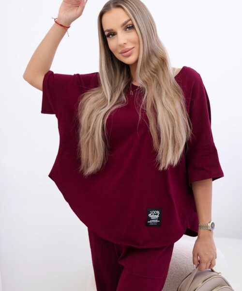 komplekt naistele tumepunane