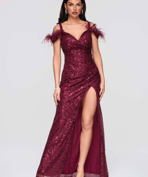 naiste kleit- Burgundia