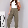 Naiste püksid – khaki - Thumbnail Image 2
