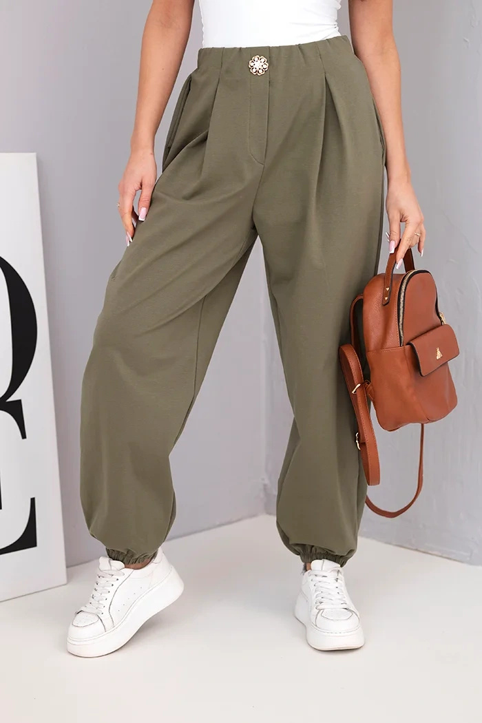 Naiste püksid – khaki - Image 1