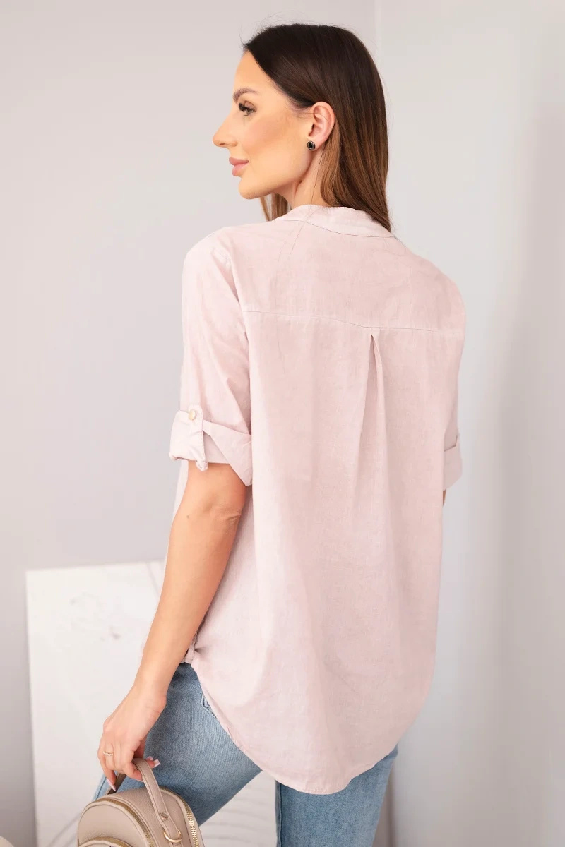 Naiste pluus – tume powder pink - Image 3