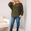 Naiste avara lõikega kampsun villaseguga Kesi Plus Size - Thumbnail Image 25