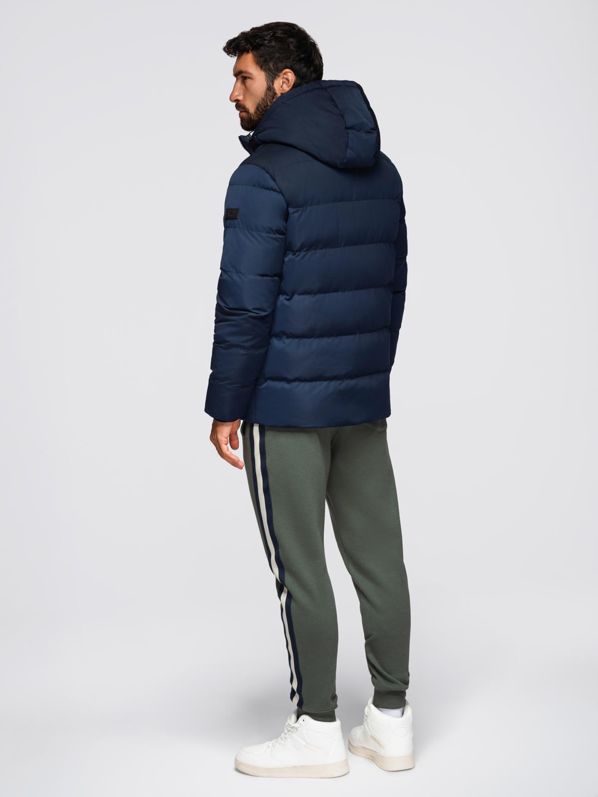 Ombre Clothing meeste tepitud kapuutsiga talvejakk - Image 7