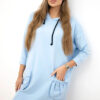 Kesi kapuutsiga naiste dresskleit taskutega - Thumbnail Image 1