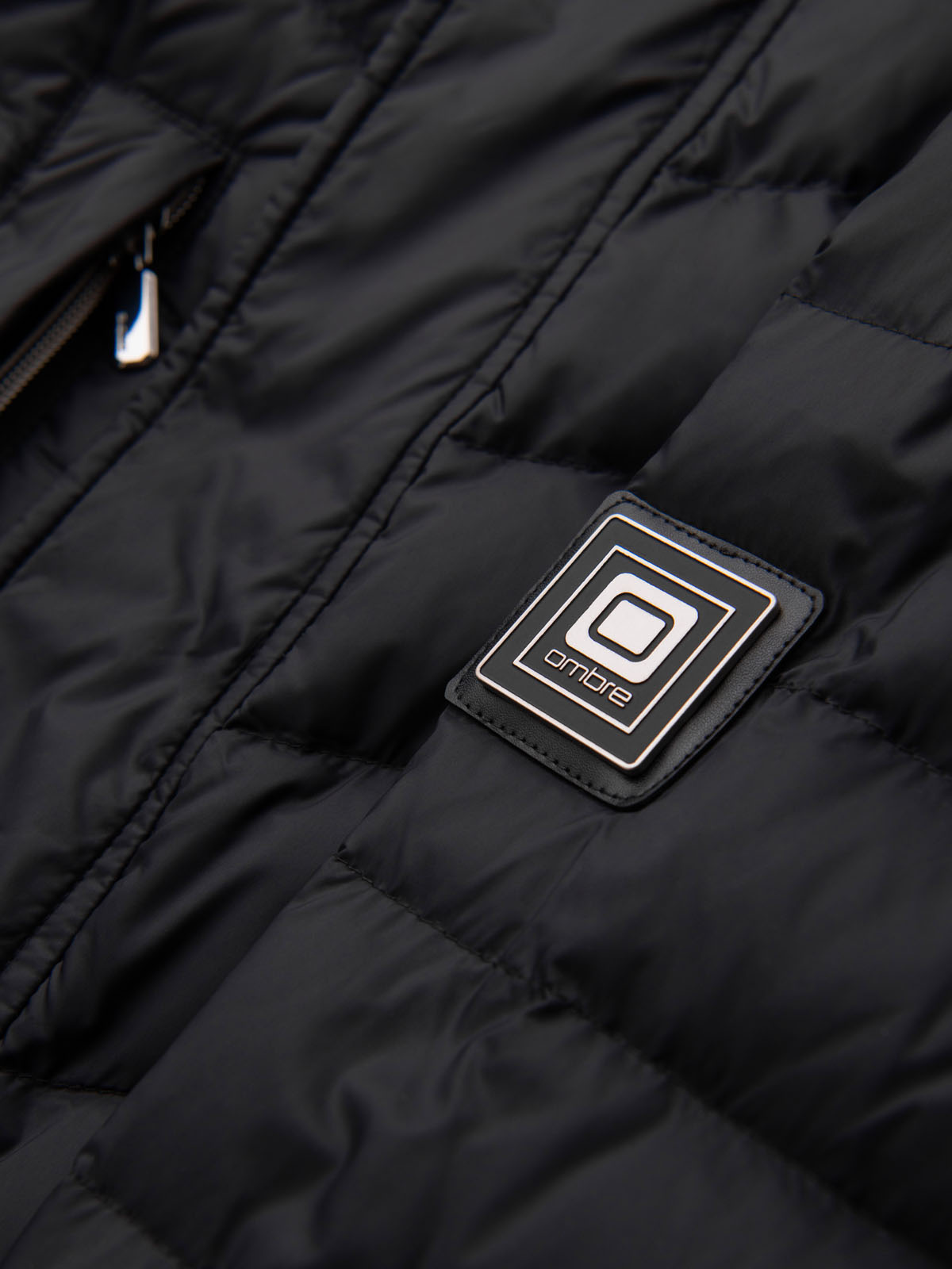 Meeste tepitud kapuutsiga pikem jope Ombre Clothing - Image 10