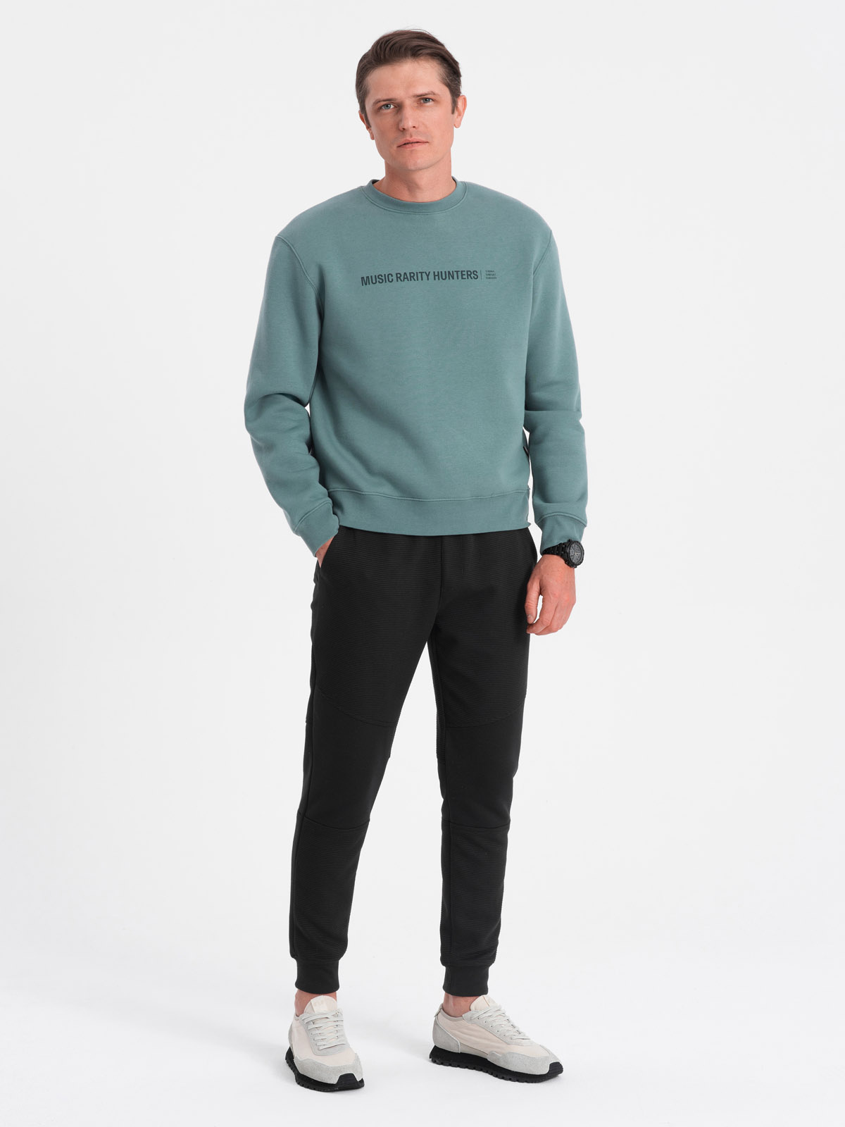 Ombre Clothing meeste dressipüksid ottomani kangast vahetükkidega - Image 7