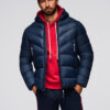 Meeste kapuutsiga tepitud pikem jope Ombre Clothing - Thumbnail Image 37