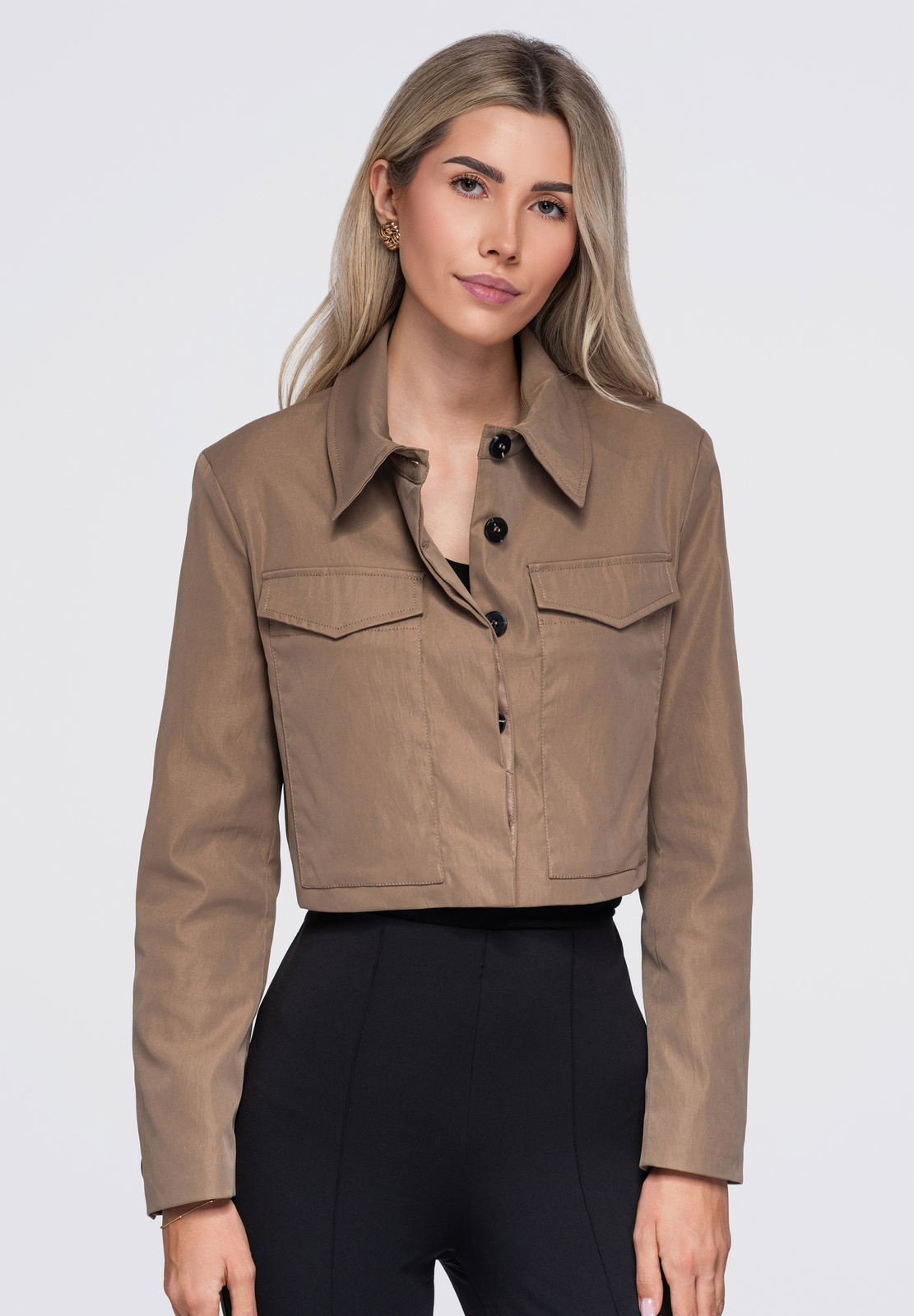 Lühike naiste jakk klapptaskutega Ombre Clothing - Image 15