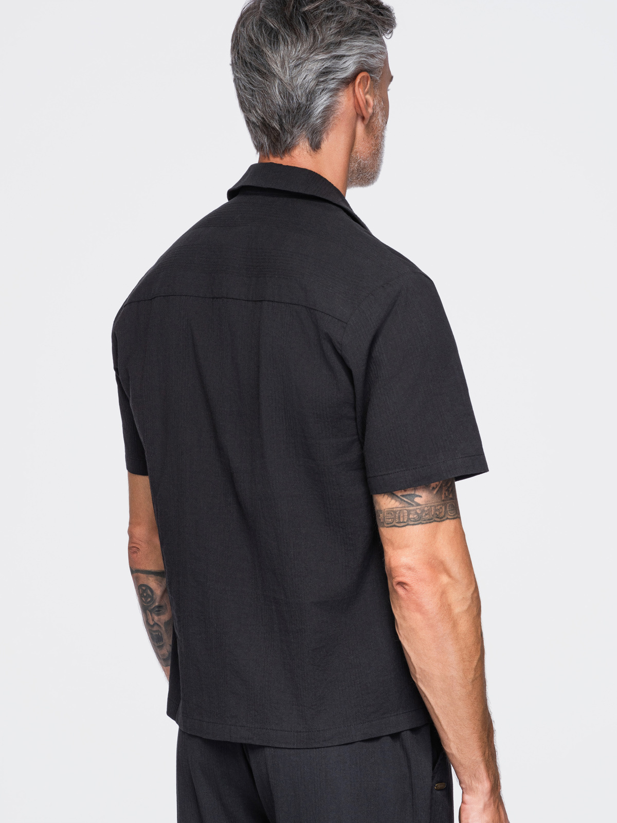 Meeste puuvillane lühikeste varrukatega särk Ombre Clothing - Image 12