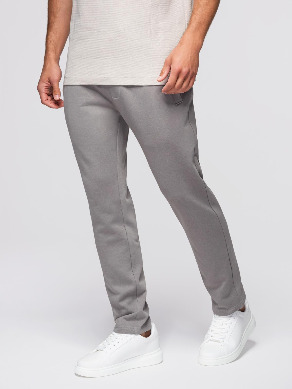 Ombre Clothing meeste puuvillased sirge lõikega dressipüksid - Image 46