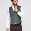 Meeste ülikonnavest nööpidega Ombre Clothing - Thumbnail Image 20