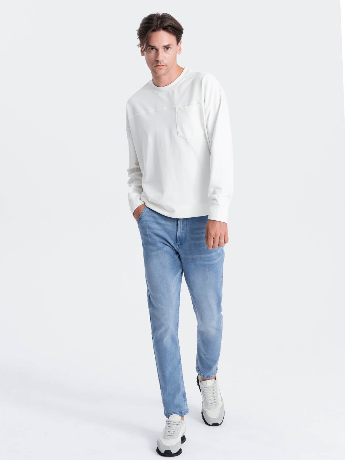 Ombre Clothing meeste kitsama lõikega teksapüksid - Image 2