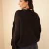 Naiste kootud kampsun dekoratiivse kaelusdetailiga Kesi - Thumbnail Image 10
