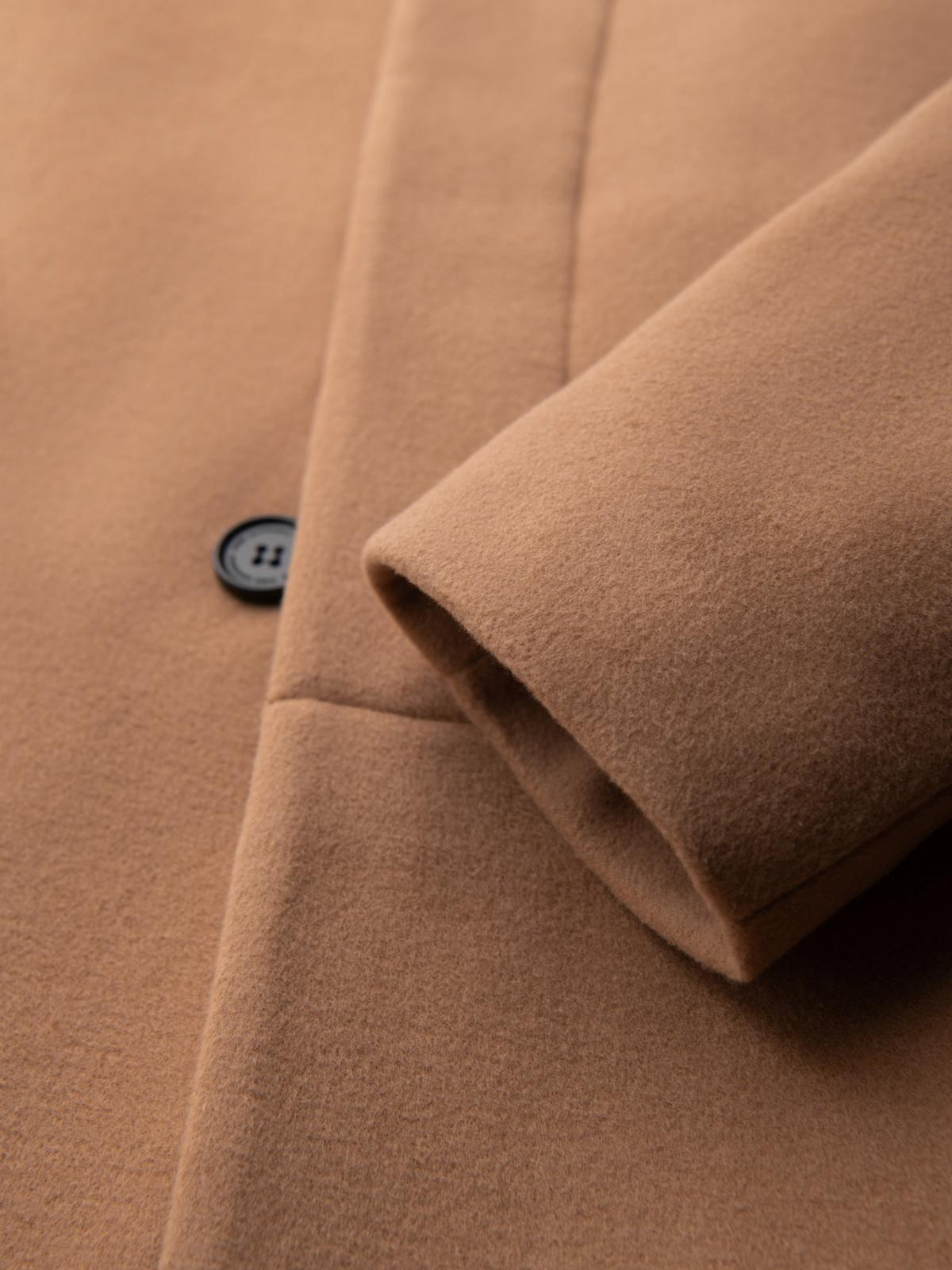 Ombre Clothing meeste poolpikk mantel püstkrae ja nööpidega - Image 38