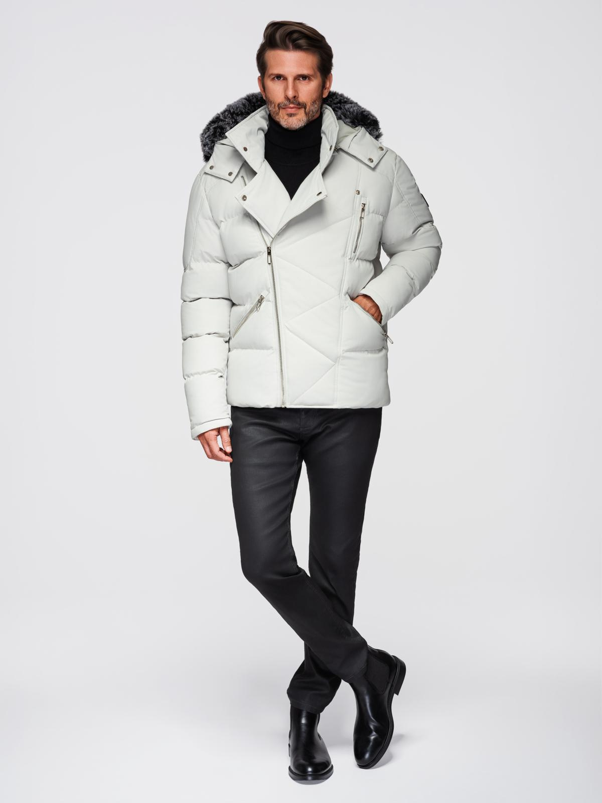 Meeste tepitud talvejakk kapuutsiga Ombre Clothing - Image 22