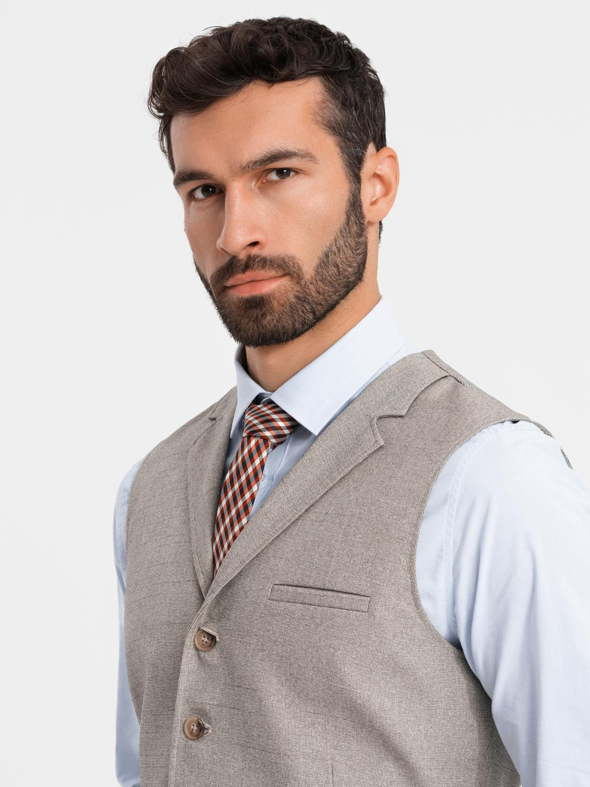 Ombre Clothing meeste reväärkraega ülikonnavest - Image 7