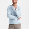 Ombre Clothing meeste kootud kampsun ümara kaelusega - Thumbnail Image 1
