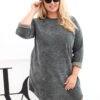 Kesi vabalt langev velvetist tuunika-kleit - Thumbnail Image 1
