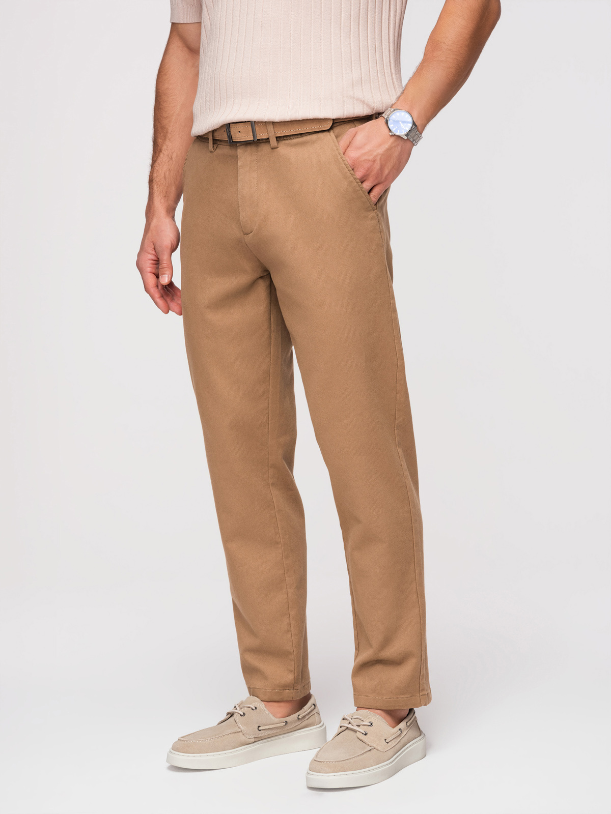 Meeste kergelt kitseneva lõikega chino-püksid - Image 7