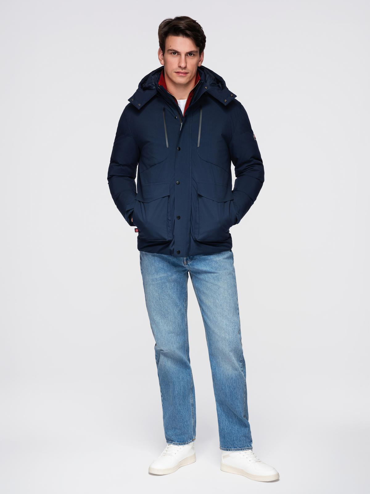 Ombre Clothing meeste puhvjakk kapuutsiga - Image 4