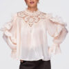 Ombre Clothing naiste pluus satside ja pitsdetailiga - Thumbnail Image 7