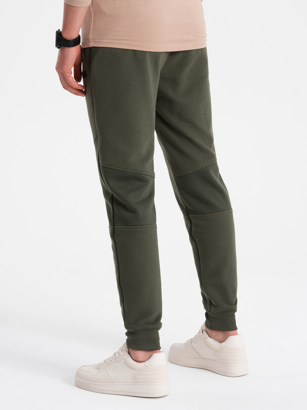 Ombre Clothing meeste dressipüksid ottomani kangast vahetükkidega - Image 6