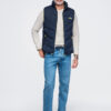 Meeste tepitud vest püstkrae ja tõmblukuga taskutega Ombre Clothing - Thumbnail Image 20