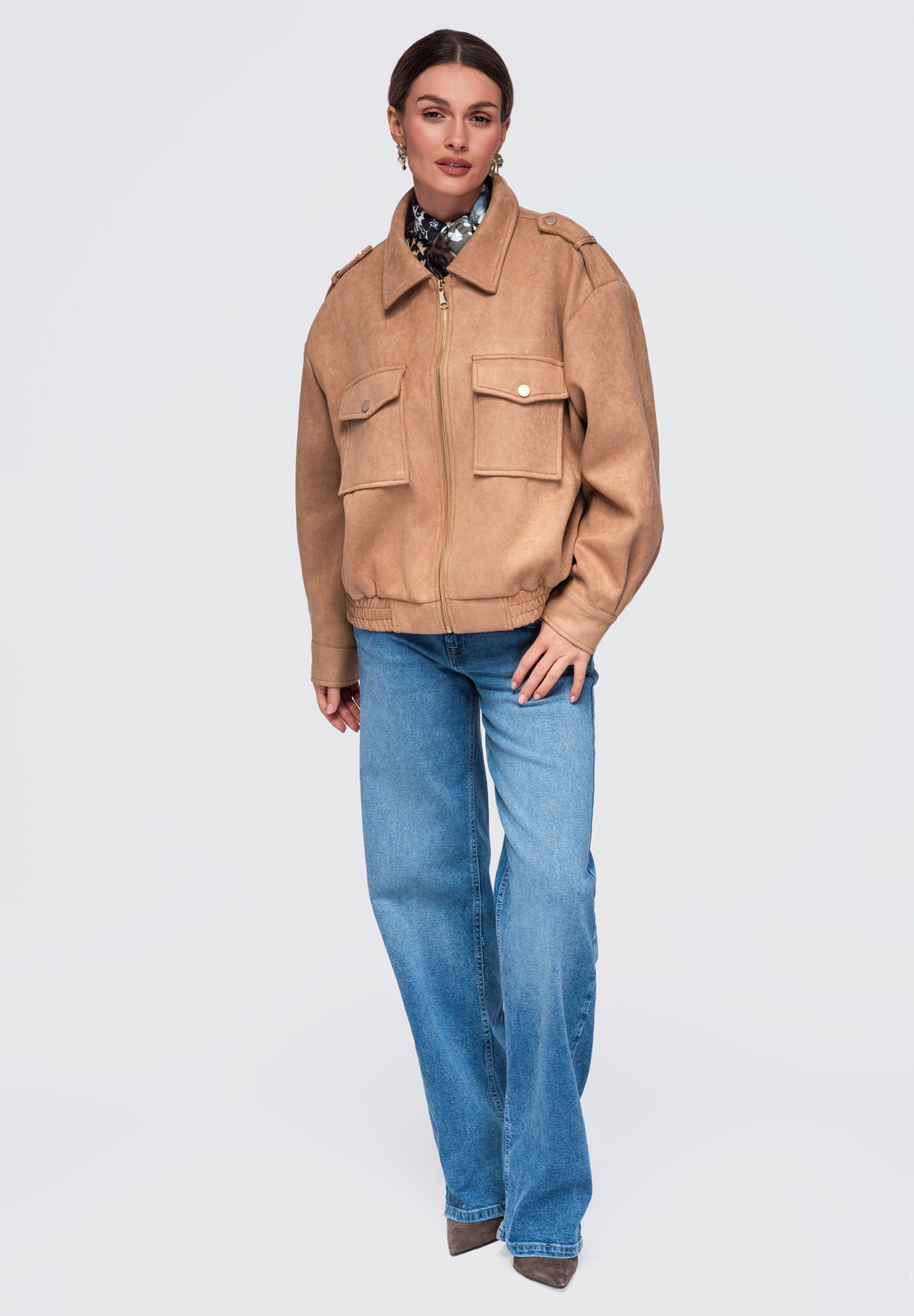 Naiste lühike vaba lõikega jakk Ombre Clothing - Image 7