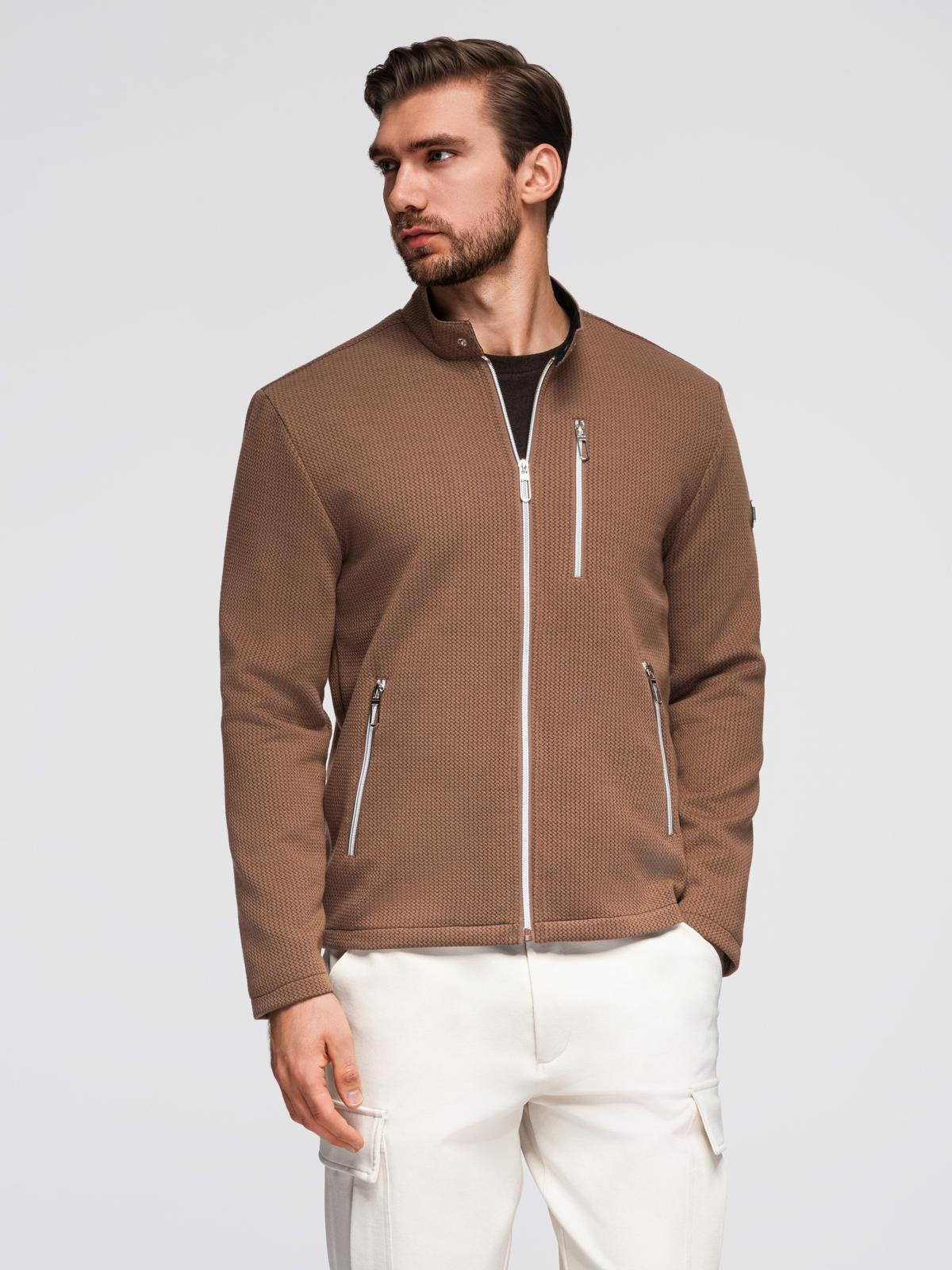 Meeste tõmblukuga püstkraega jakk Ombre Clothing - Image 14