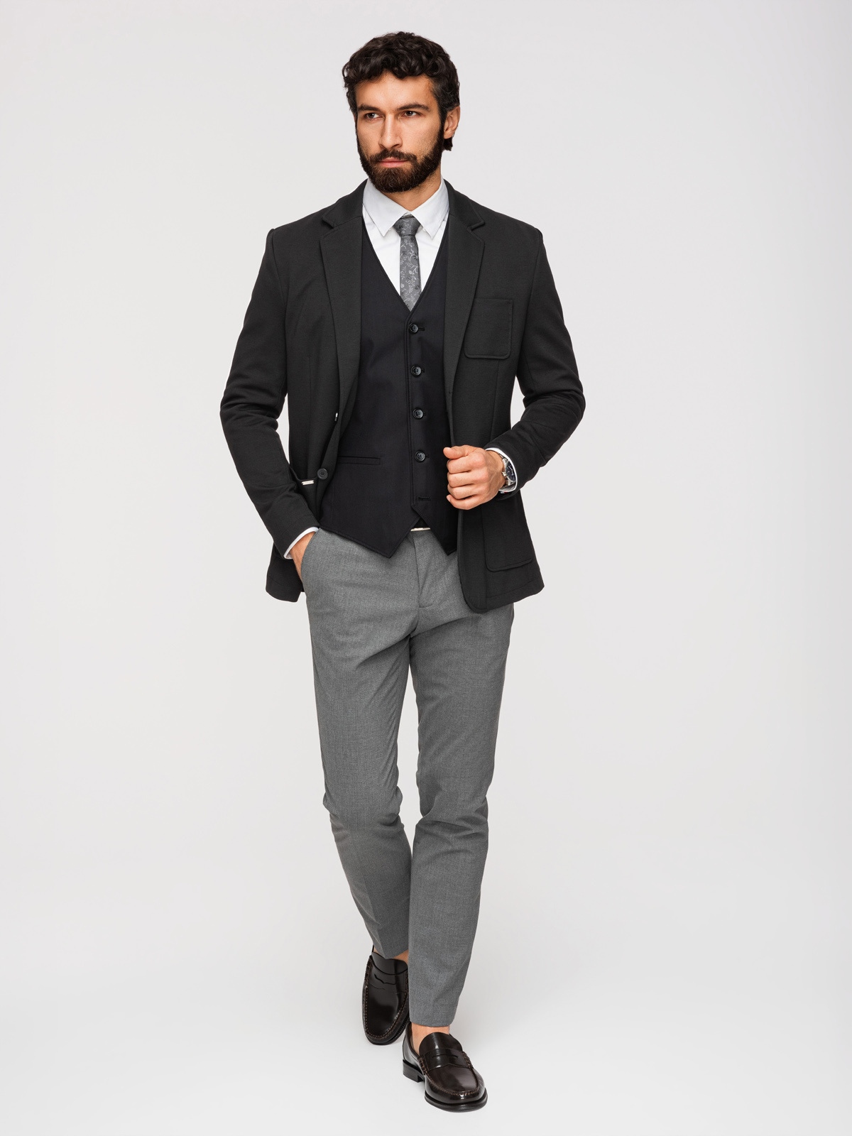 Meeste kootud bleiser Ombre Clothing Quintessence - Image 15