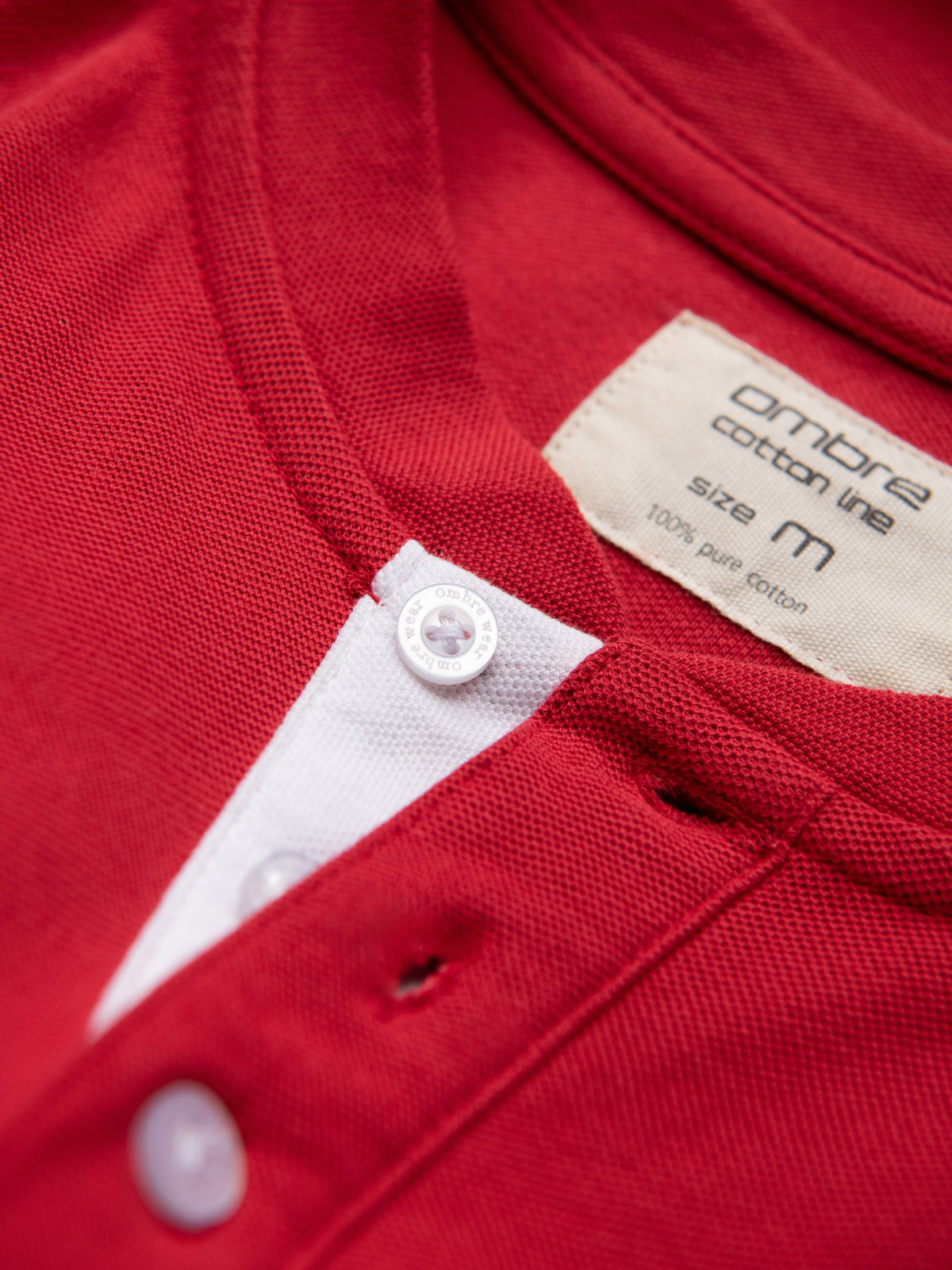 Meeste püstkrae ja nööpidega polosärk Ombre Clothing - Image 73