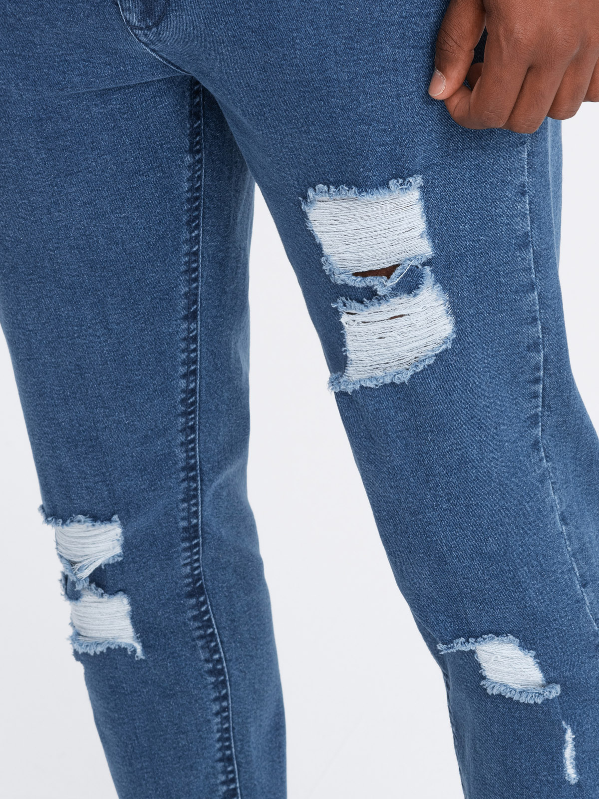 Ombre Clothing meeste teksapüksid rebenenud detailidega - Image 12