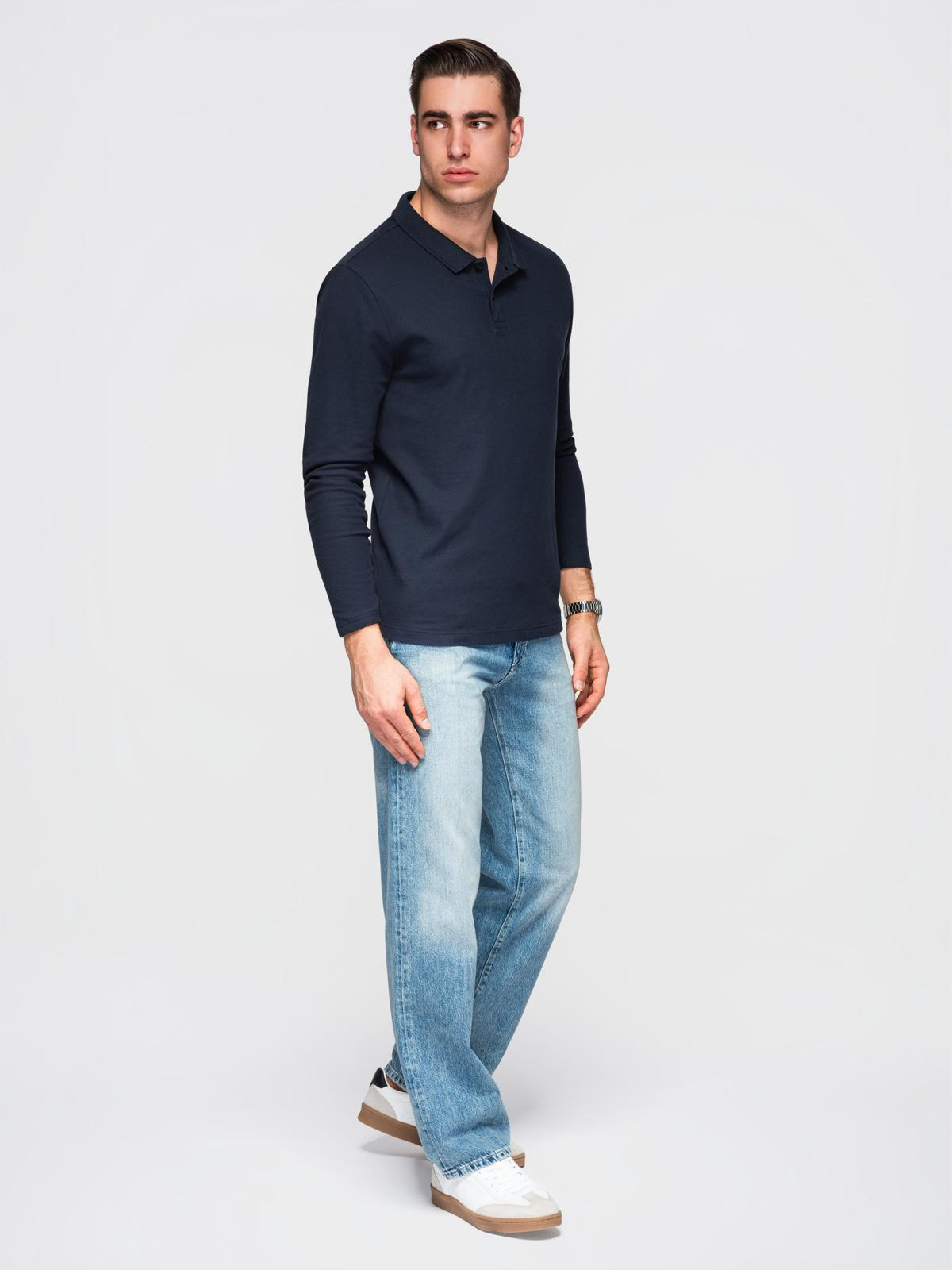 Ombre Clothing meeste pikkade varrukatega polosärk - Image 17