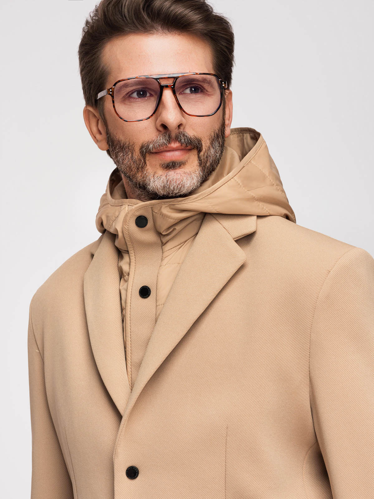Ombre Clothing meeste pintsak-jakk eemaldatava kapuutsiga - Image 3