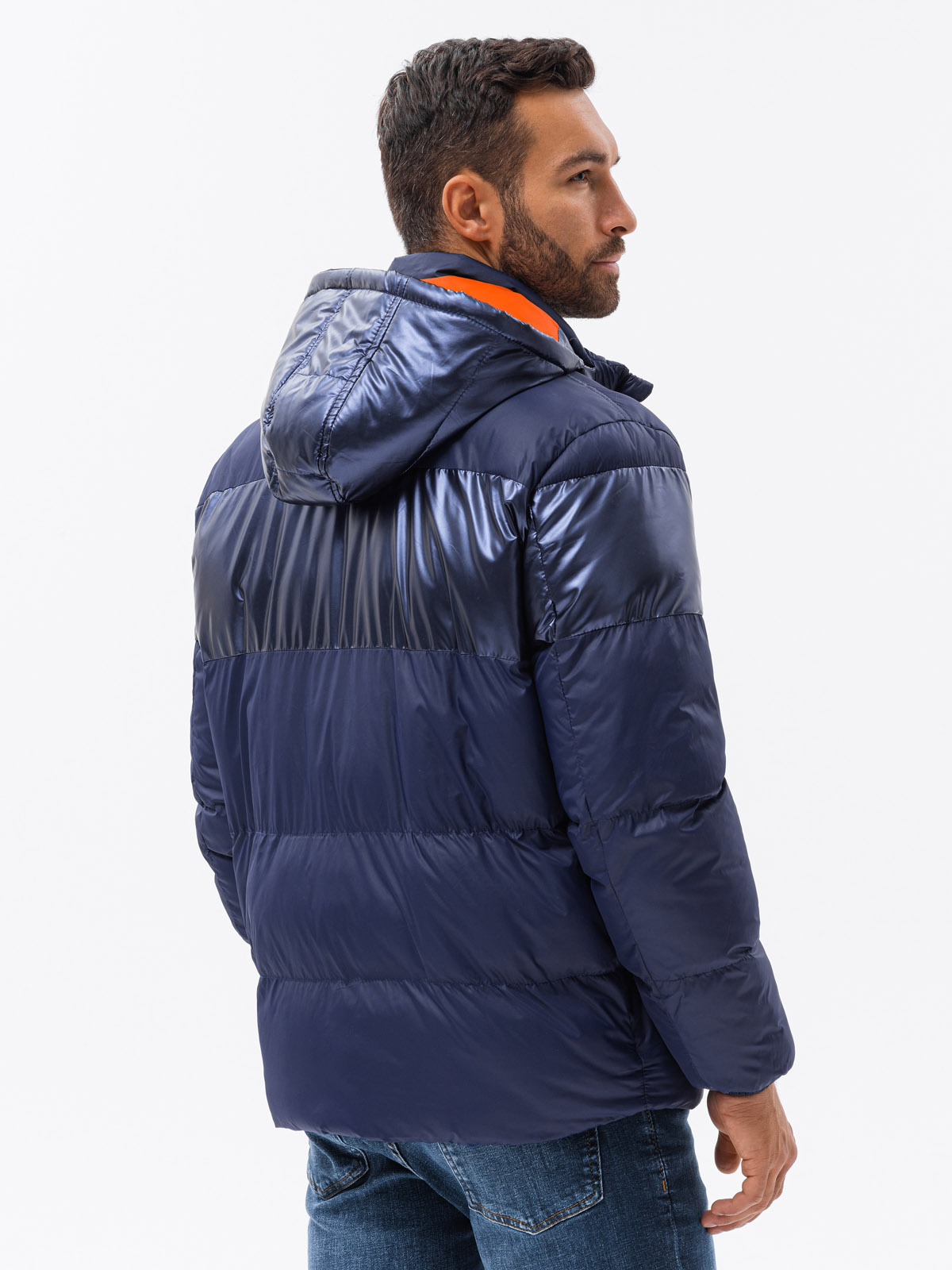 Ombre Clothing meeste tepitud talvejope kapuutsiga - Image 10