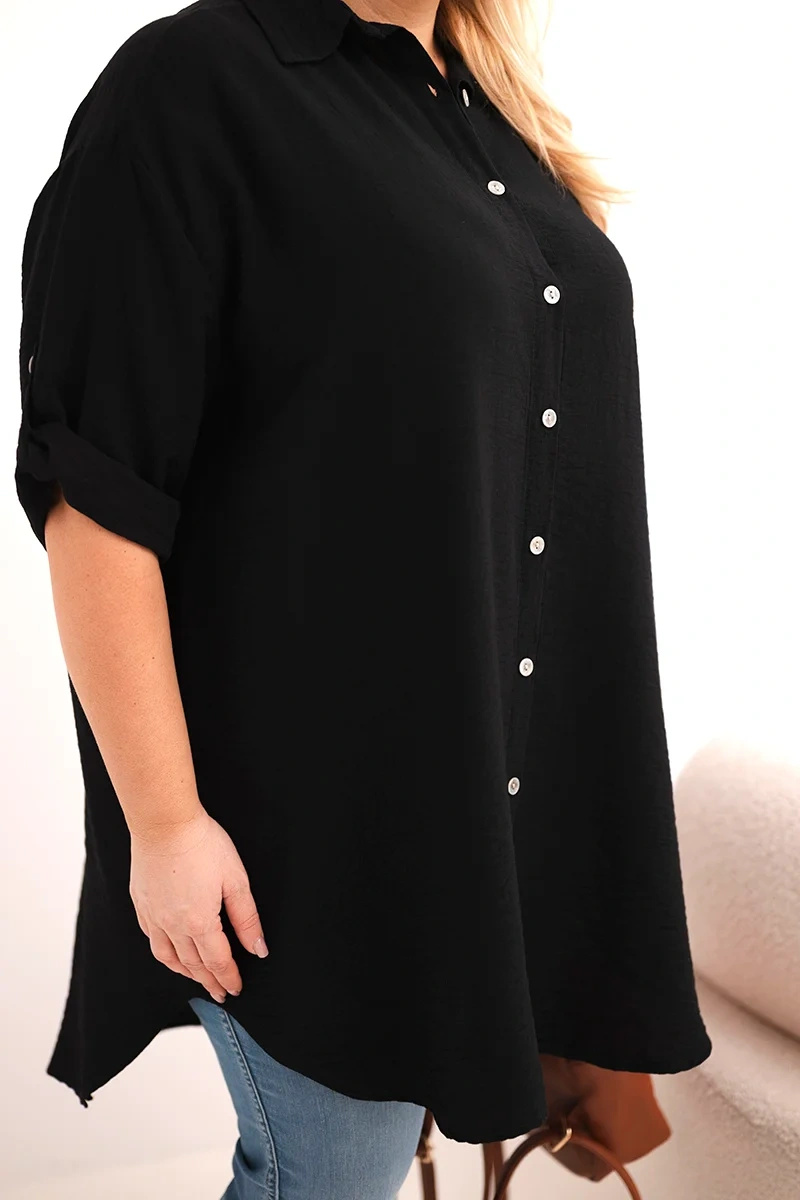 Naiste oversize-pluussärk pikendatud seljaosaga - Image 28
