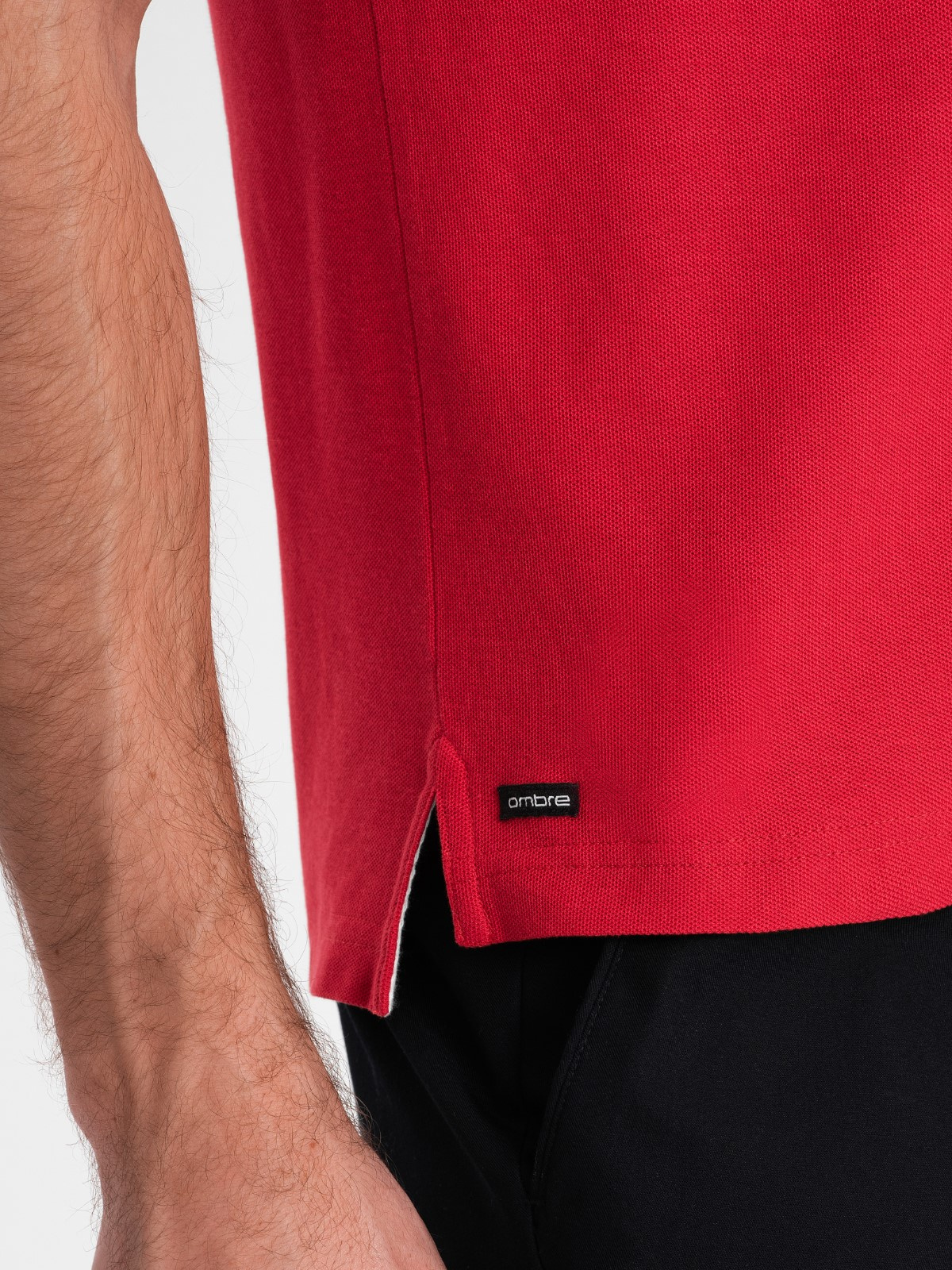 Meeste püstkrae ja nööpidega polosärk Ombre Clothing - Image 75