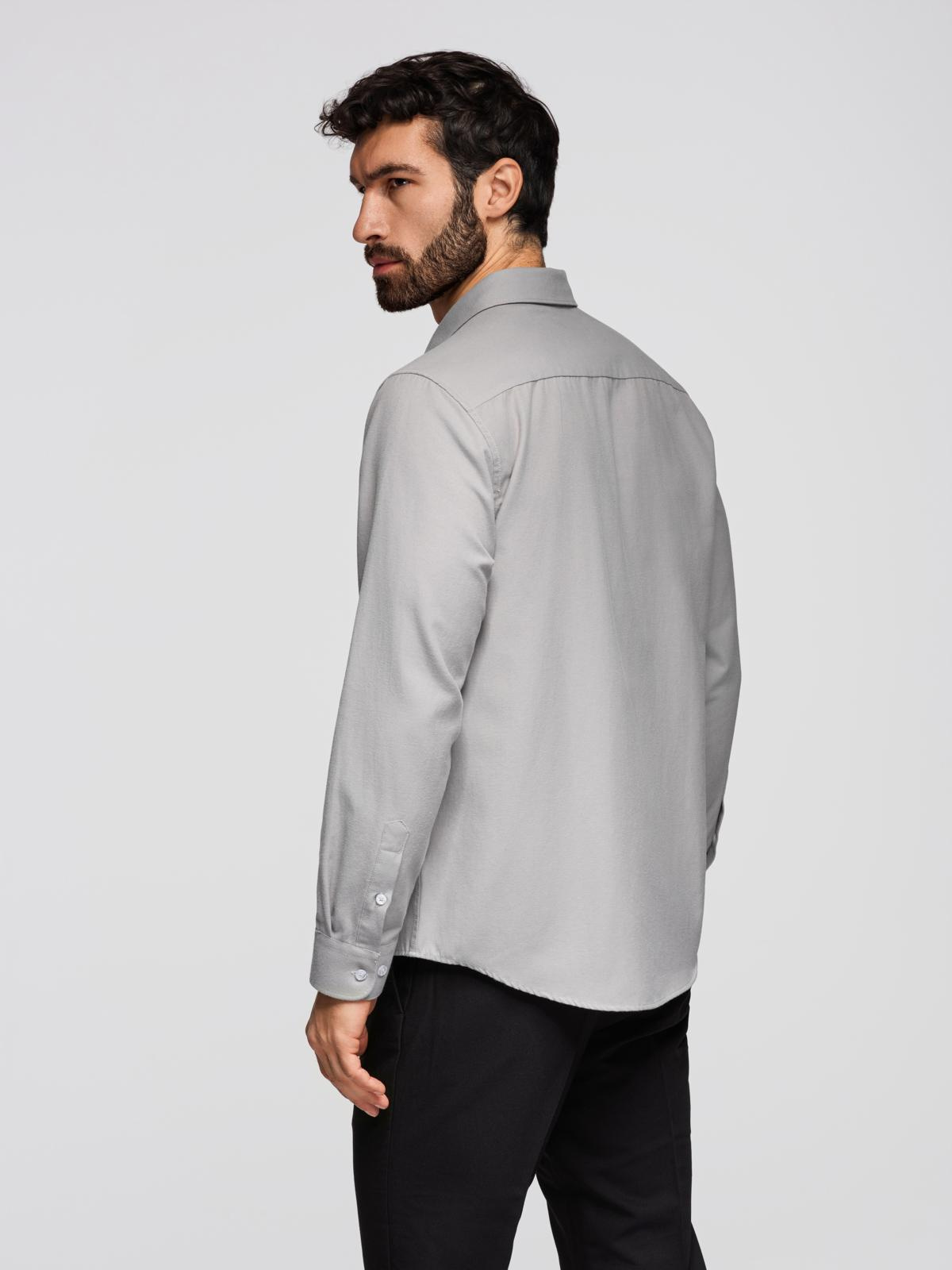 Ombre Clothing meeste pikkade varrukatega triiksärk rinnataskuga - Image 6