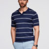 Meeste kootud triibuline polosärk Ombre Clothing - Thumbnail Image 3