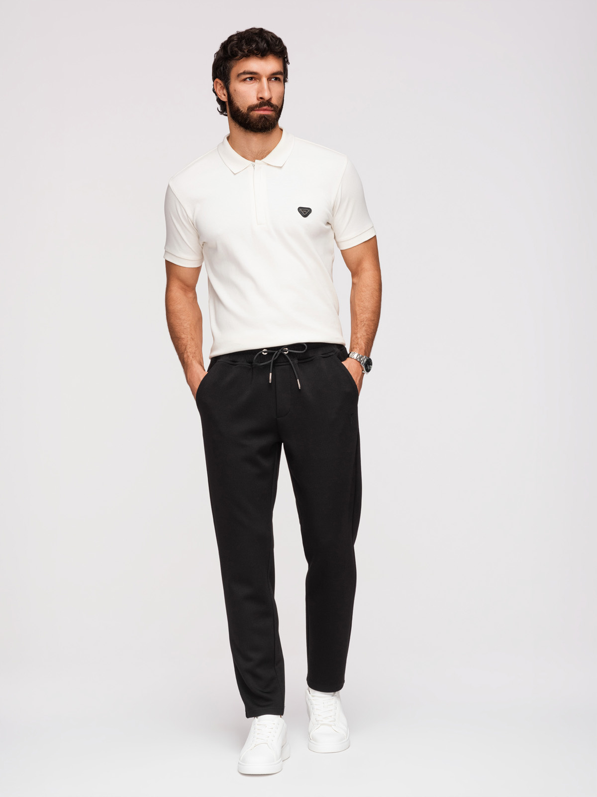 Ombre Clothing meeste sirge lõikega dressipüksid - Image 3