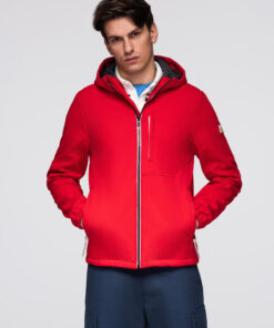 Meeste kapuutsiga softshell-jakk Ombre Clothing