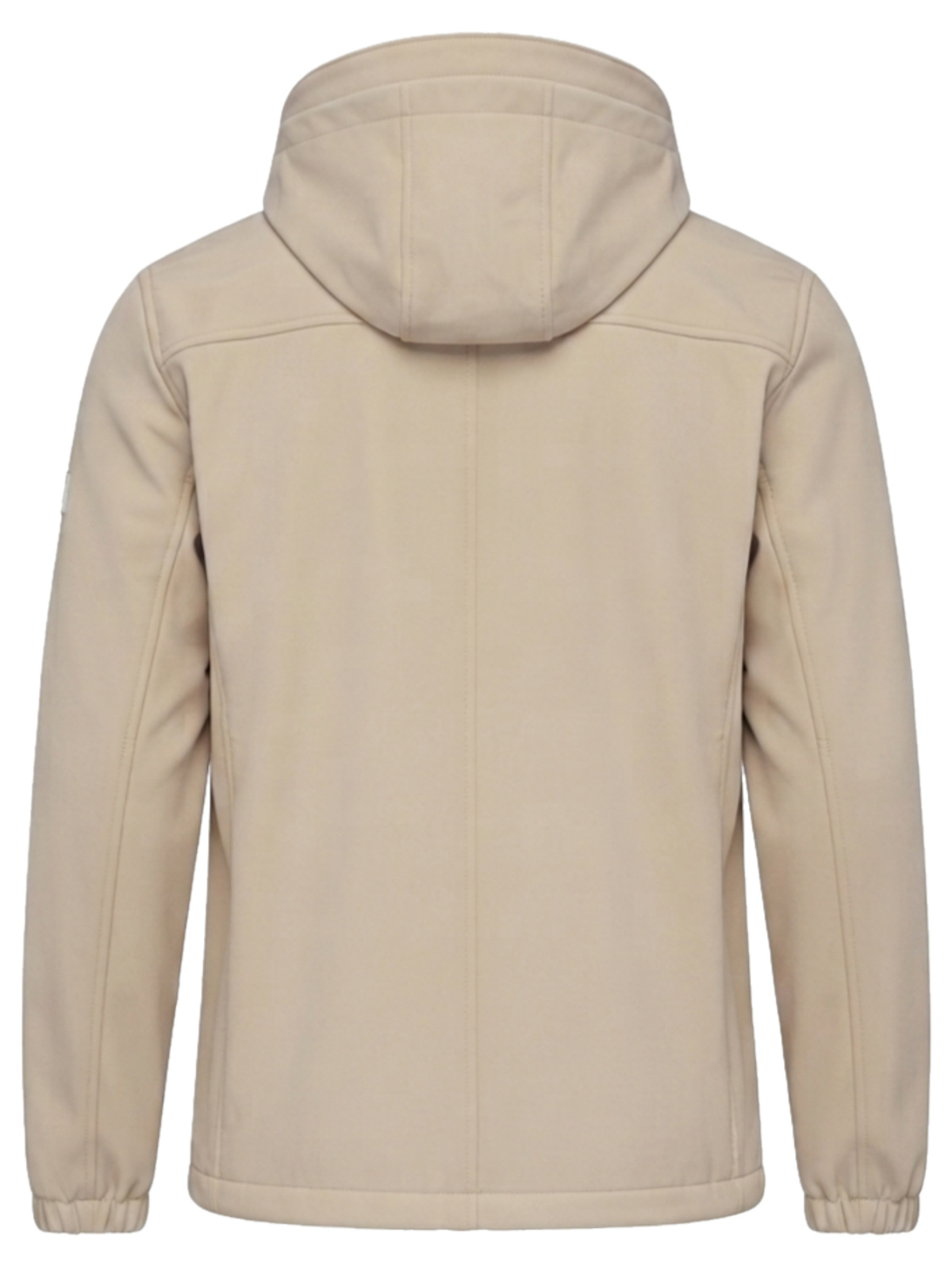 Meeste SOFTSHELL jakk fliisvoodri ja kapuutsiga – liivavärvi - Image 3