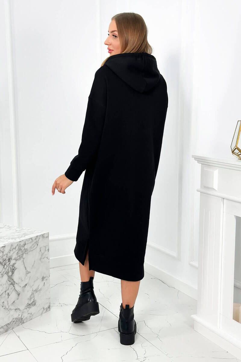 Pikk kapuutsi ja kängurutaskuga dresskleit - Image 40