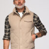 Meeste tepitud vest püstkrae ja tõmblukuga taskutega Ombre Clothing - Thumbnail Image 33