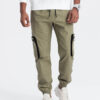 Meeste cargo-stiilis dressipüksid Ombre Clothing - Thumbnail Image 70